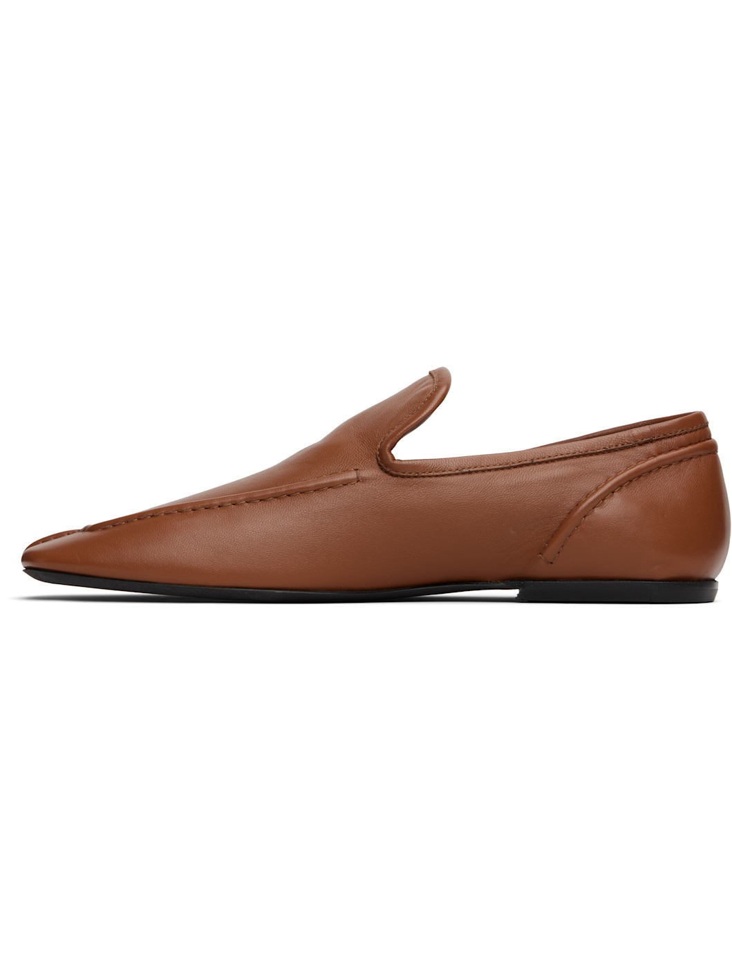 Tan Leather Loafers - 3