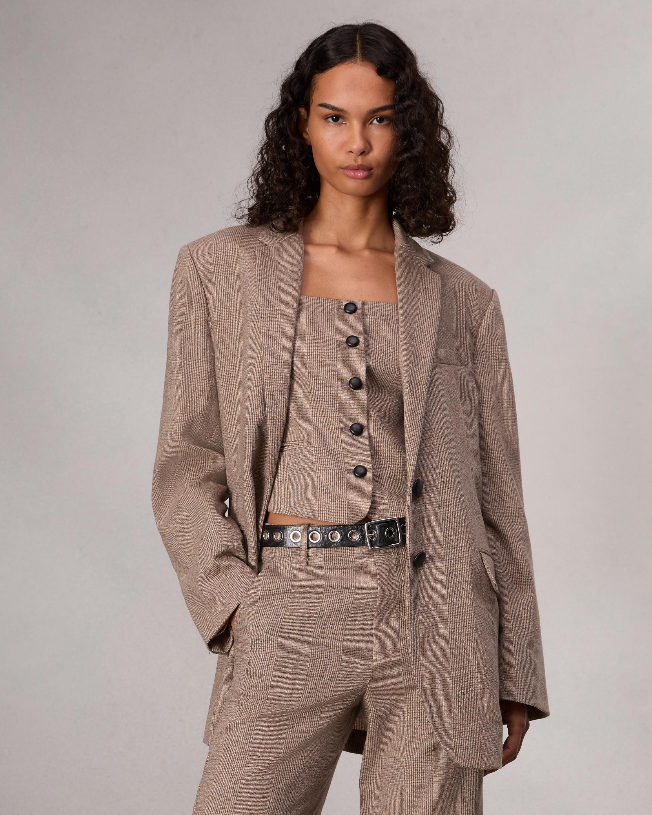 Odessa Plaid Blazer - 7
