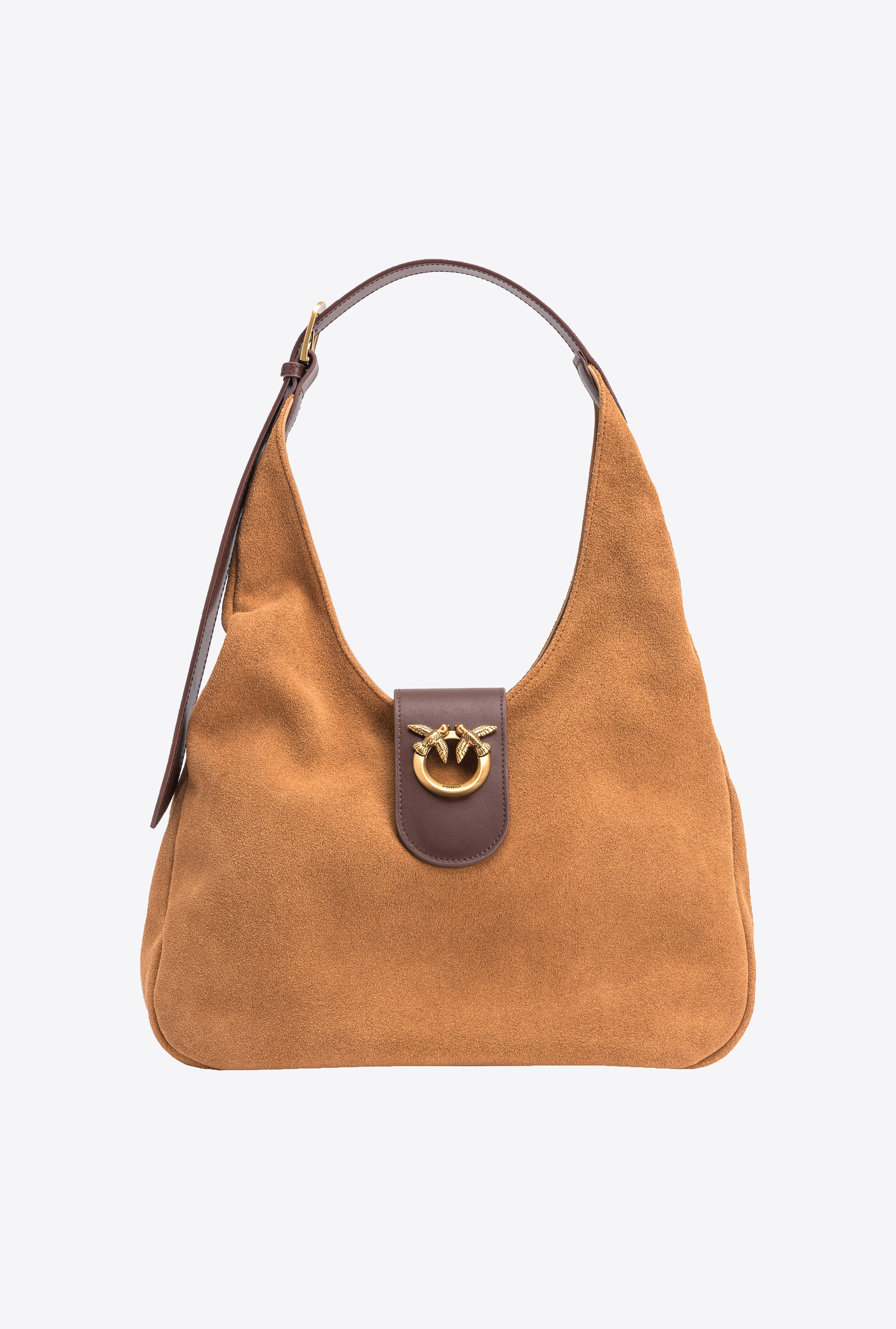 MINI HOBO BAG IN SUEDE AND LEATHER - 1