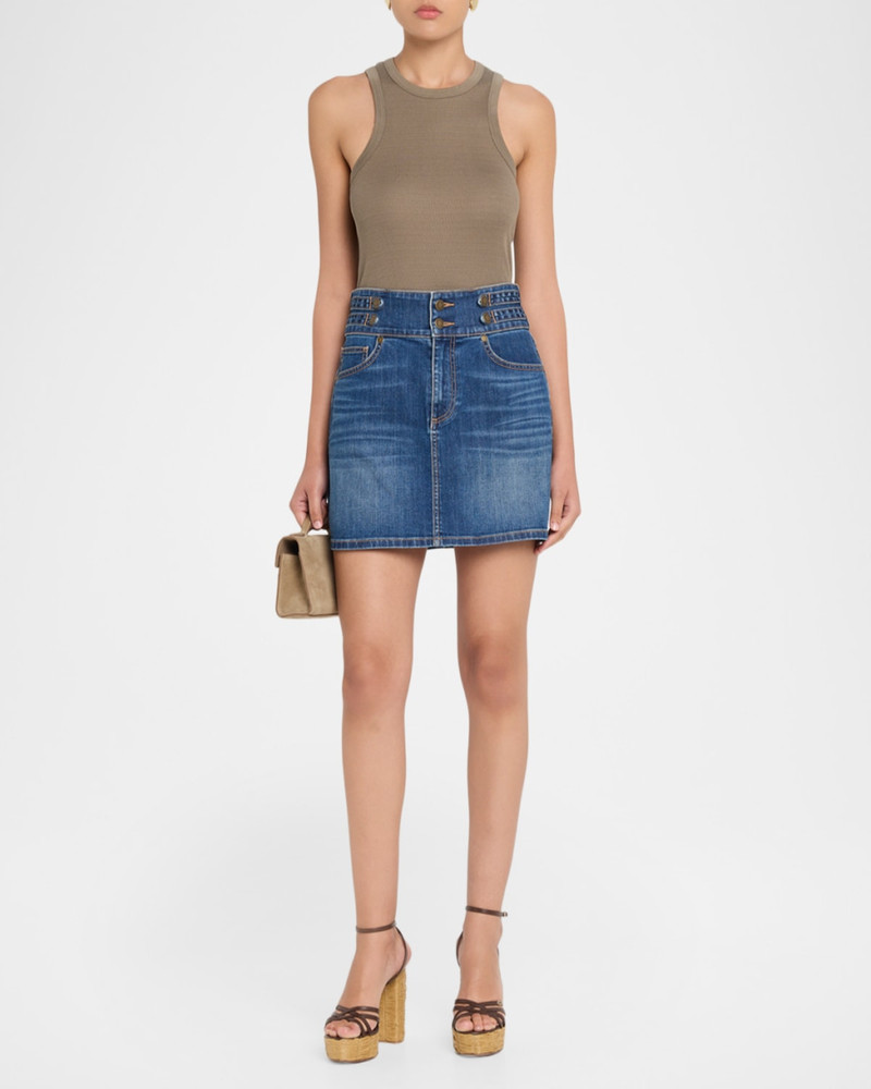 RAMY BROOK Liv Denim Mini Skirt outlook