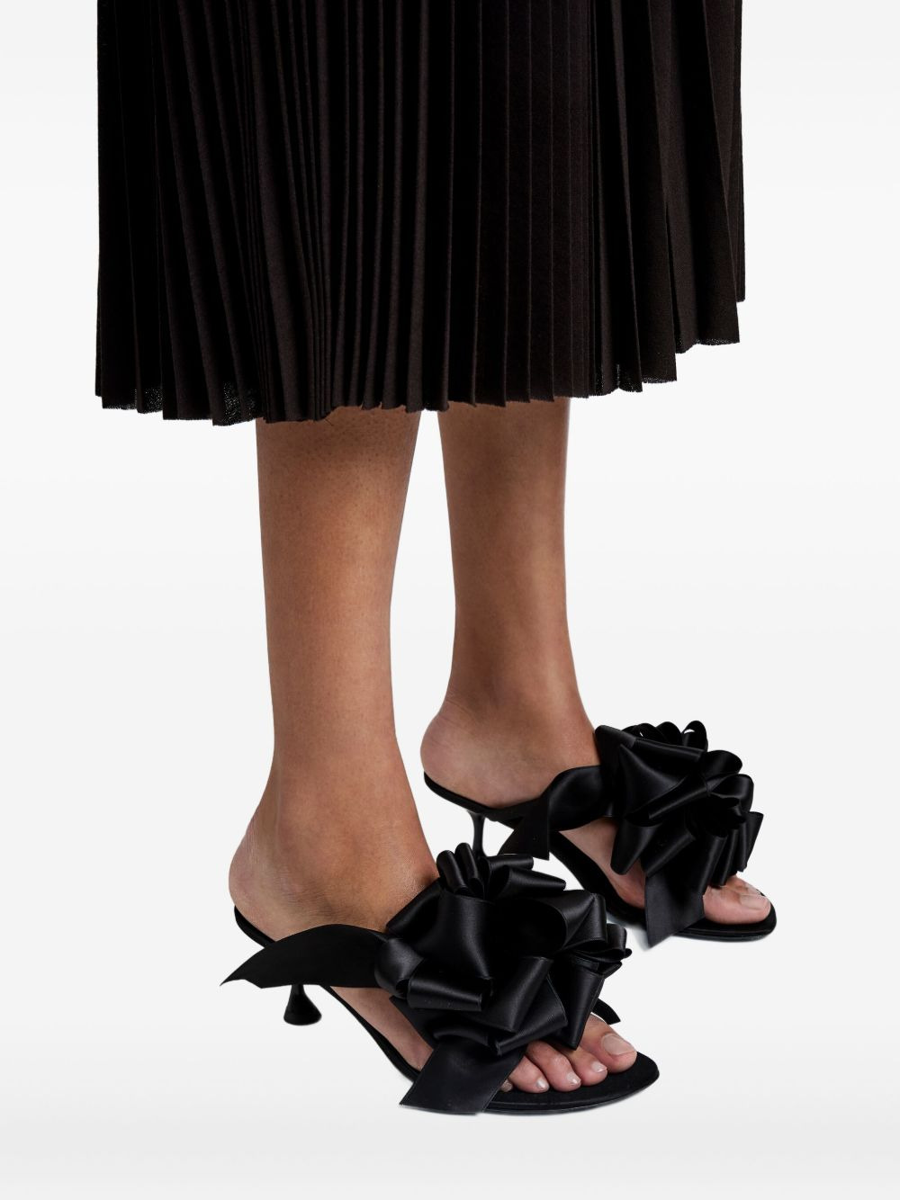 60mm rose-embellishment heeled sandals - 4