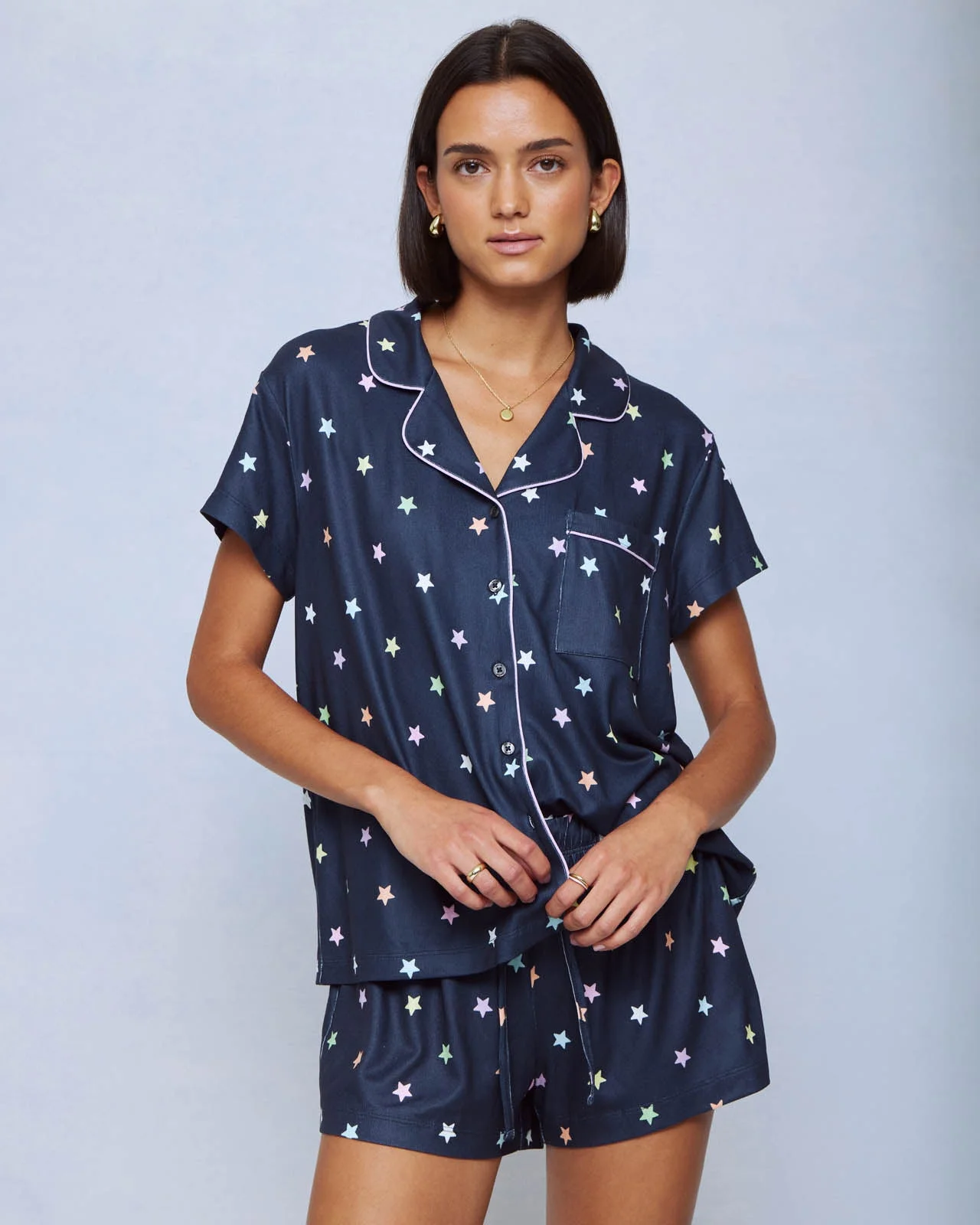 Stargaze Toss Flora Pillowsoft Short Set - 1