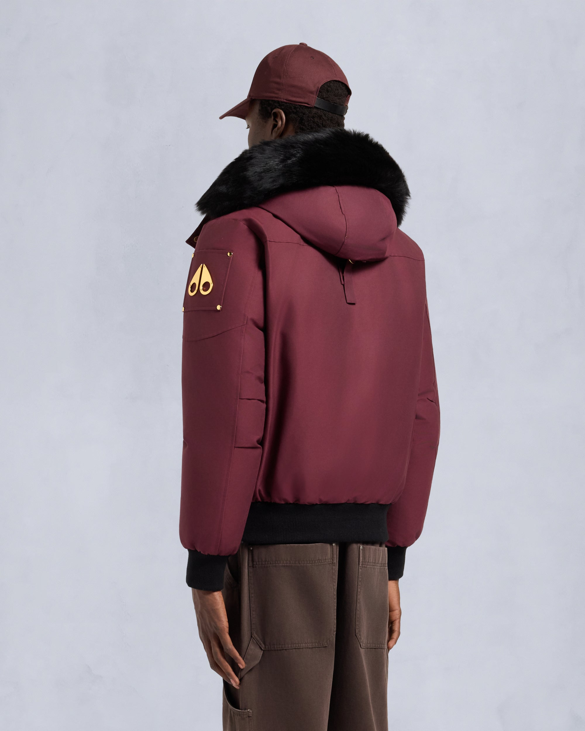 GOLD SERIES ORIGINAL SHEARLING TRIM BALLISTIC BOMBER - 4