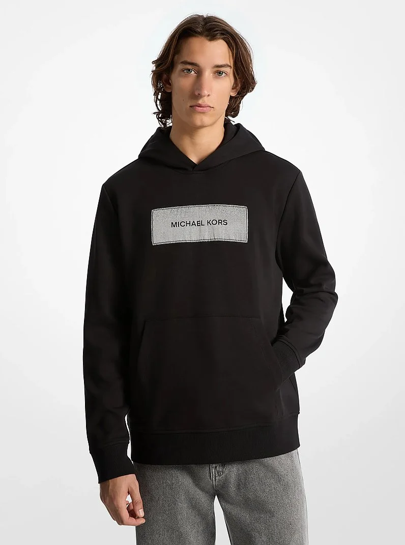 Logo Cotton Blend Hoodie - 1