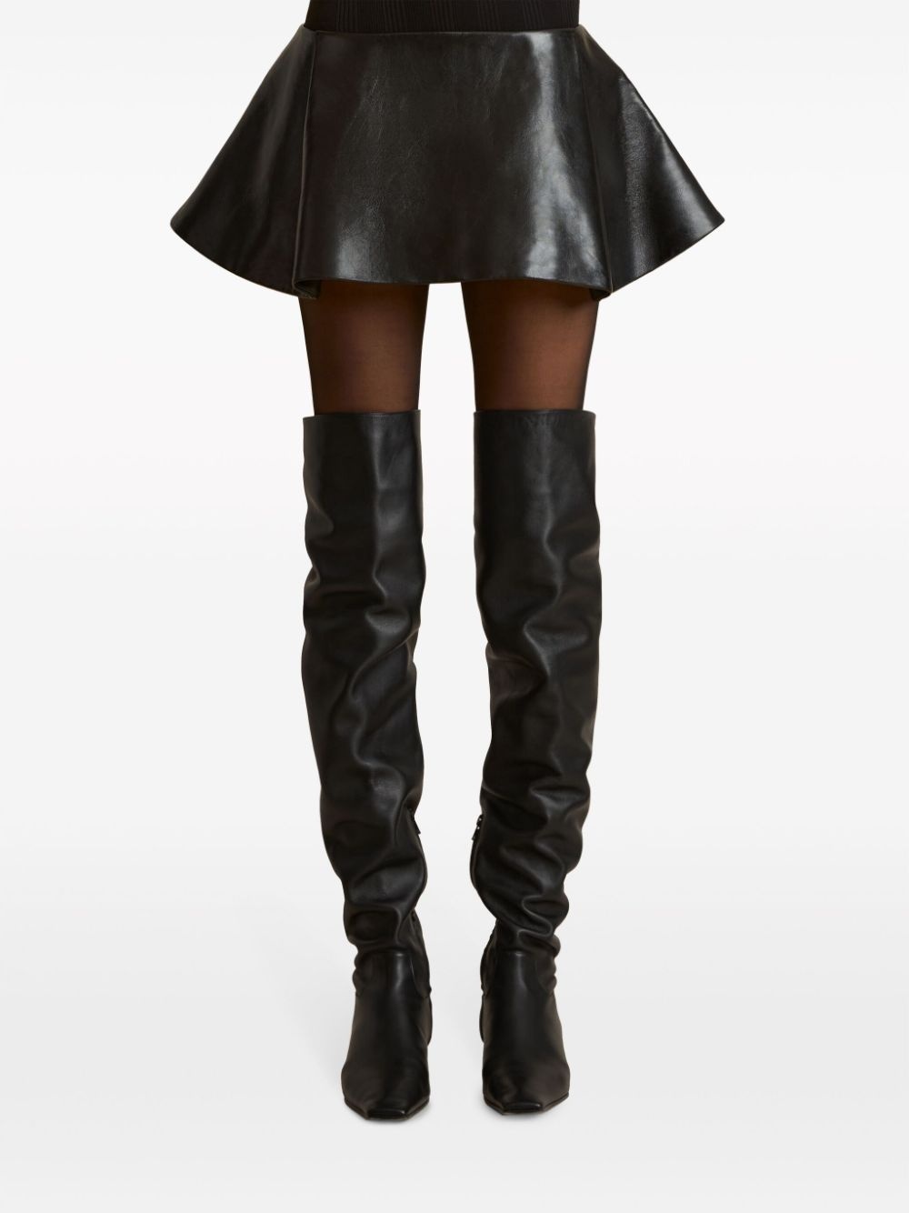 The Ralfa leather miniskirt - 3