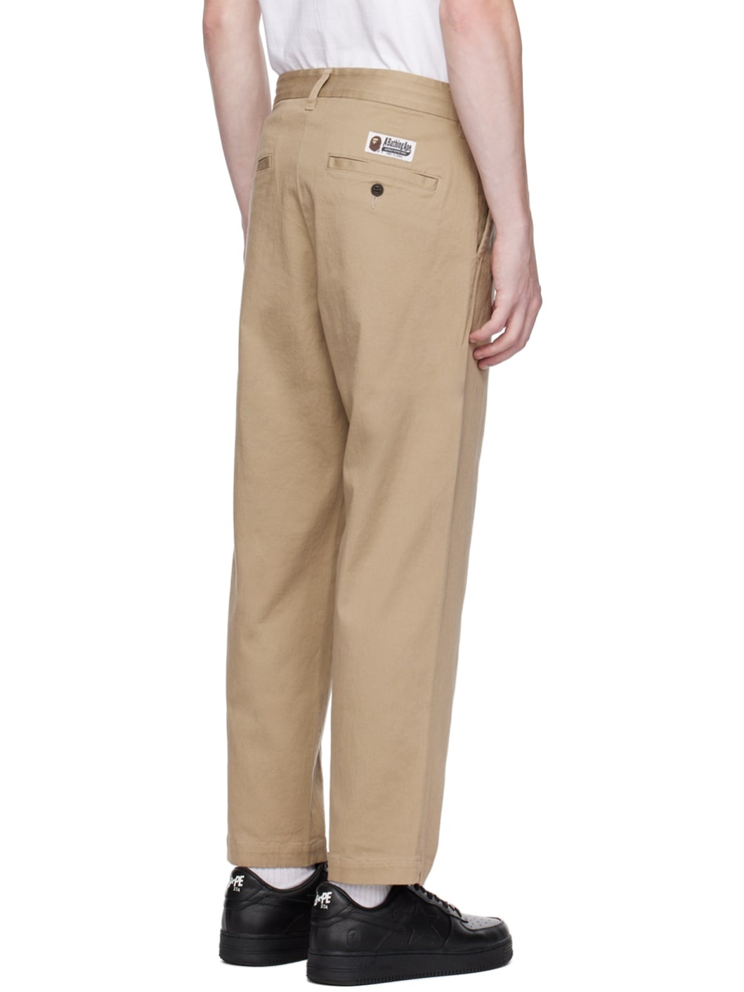 Tan One Point Trousers - 3