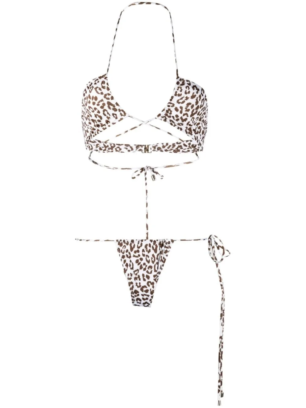 leopard-print bikini set - 1