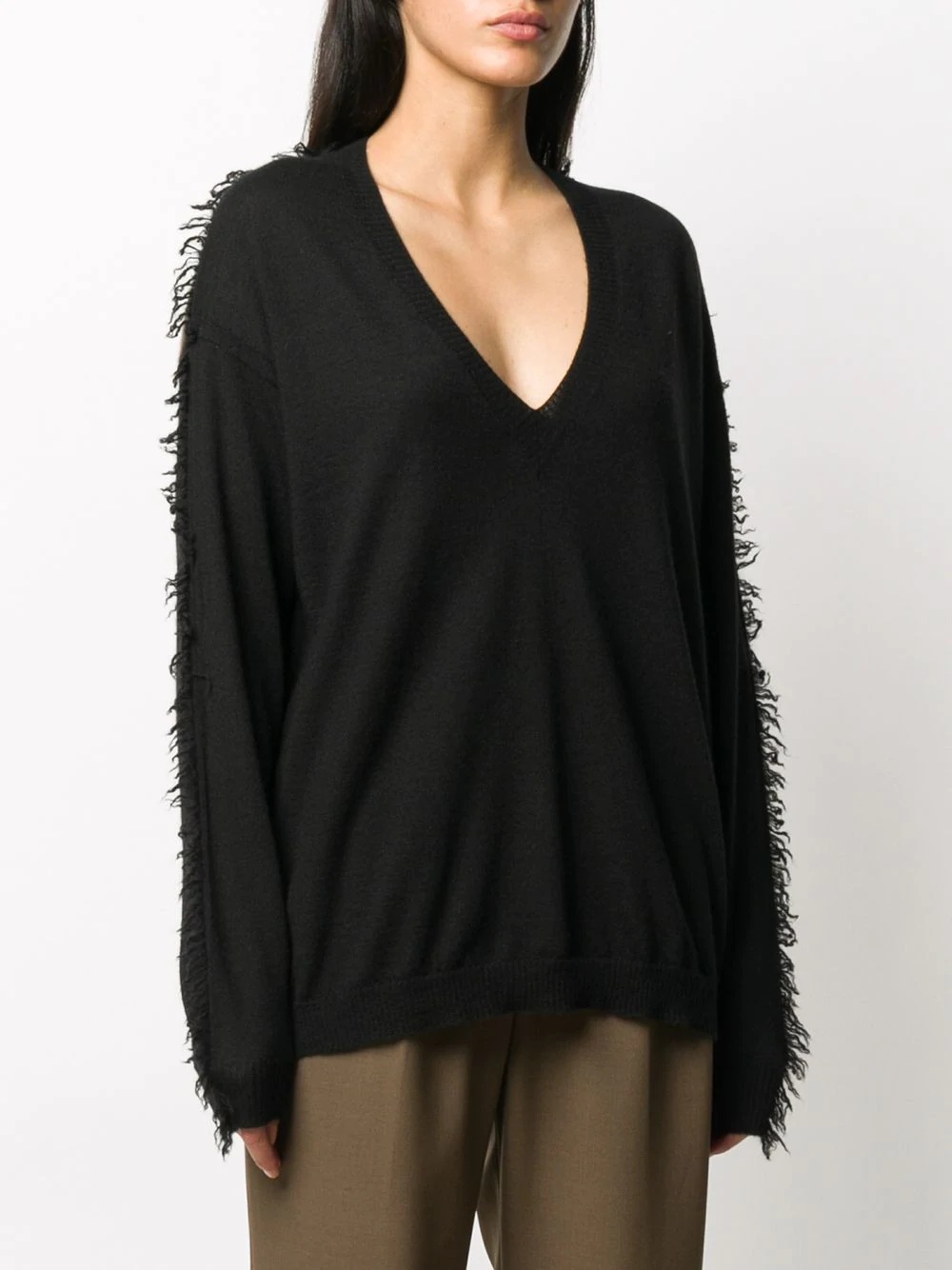 longline two-tone jumper - 3