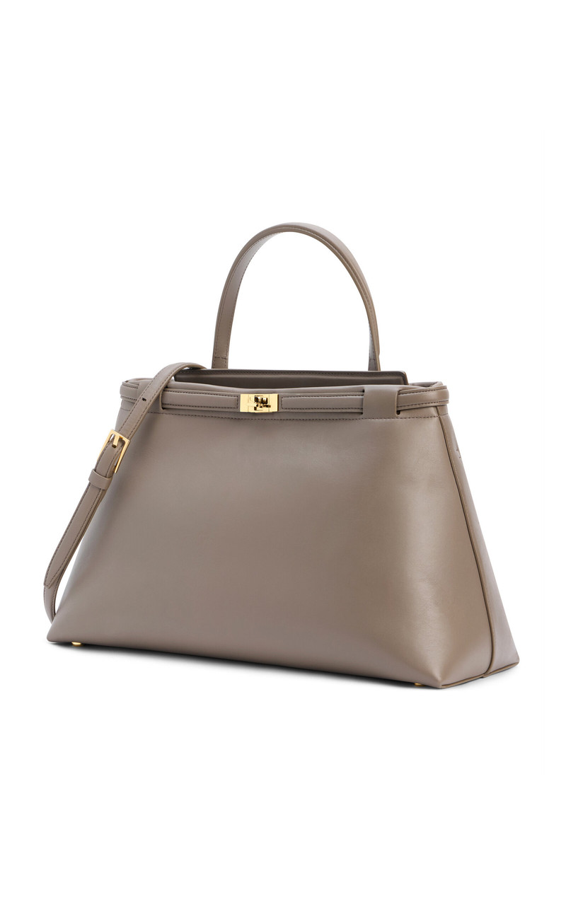 Janessa Leoné Leone Medium Leather Top Handle Bag neutral outlook