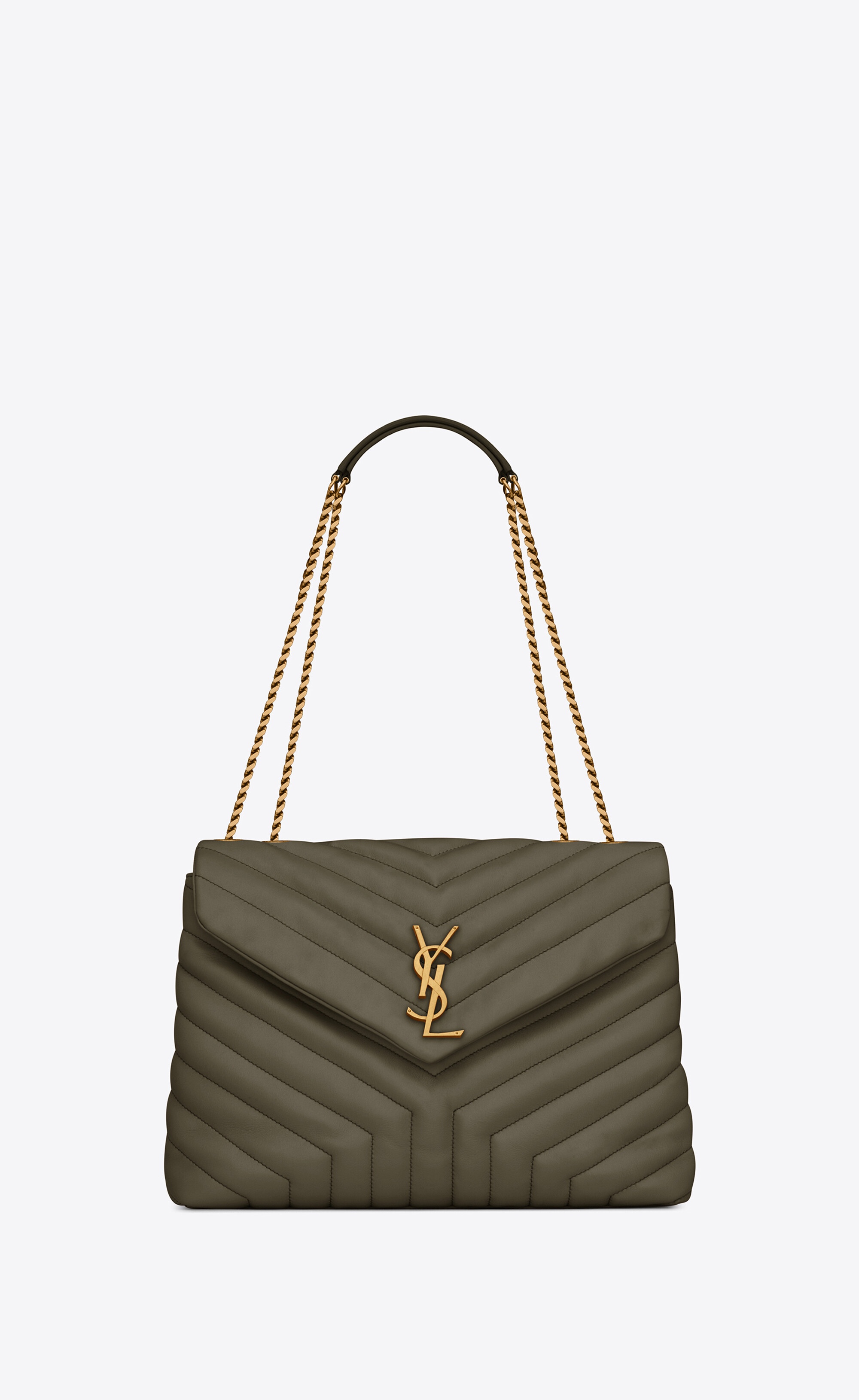 loulou medium bag in matelassé "y" leather - 1