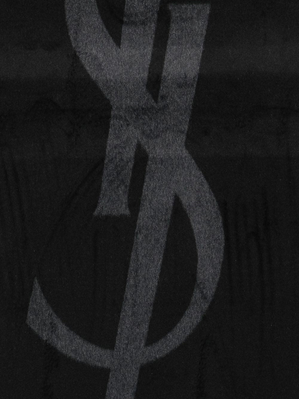 logo-jacquard silk scarf - 2