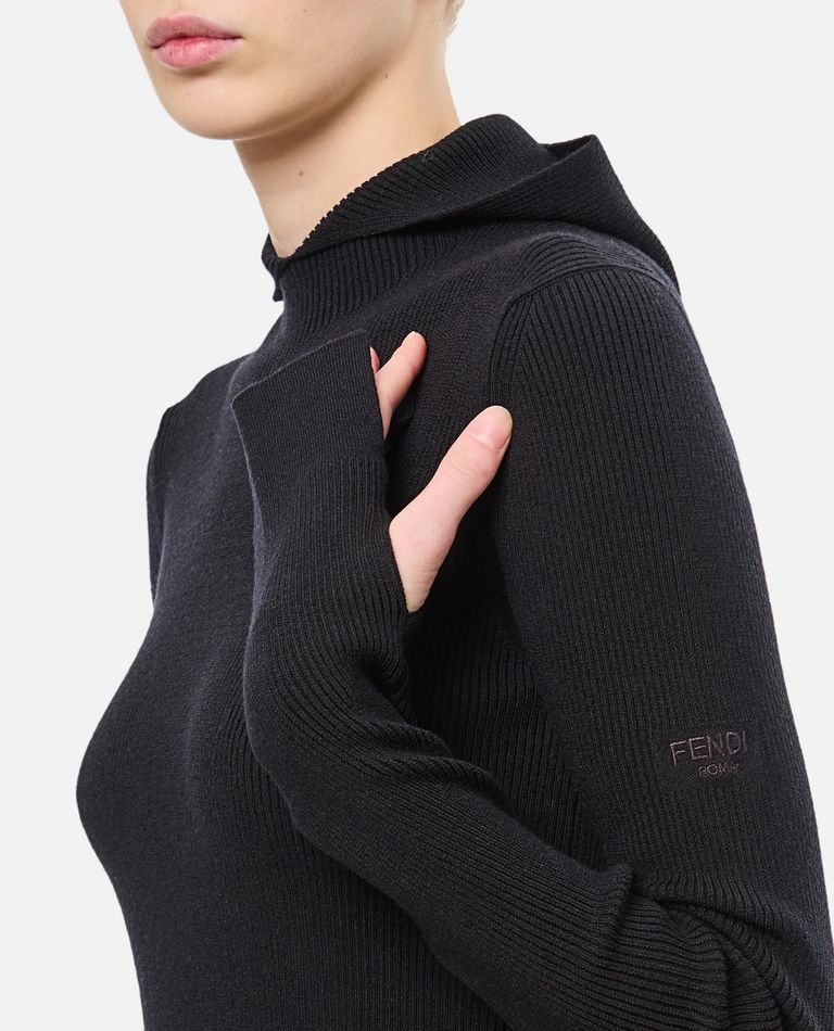 ワンピース FENDI WOOL SILK RIBS MINI DRESS FENDI WOOL SILK RIBS MINI DRESS | biffi | REVERSIBLE