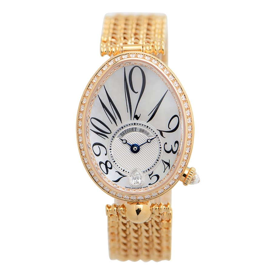 Breguet Reine de Naples Mother of Pearl 18kt Rose Gold Ladies Diamond Watch 8918BR58J20D000 - 3