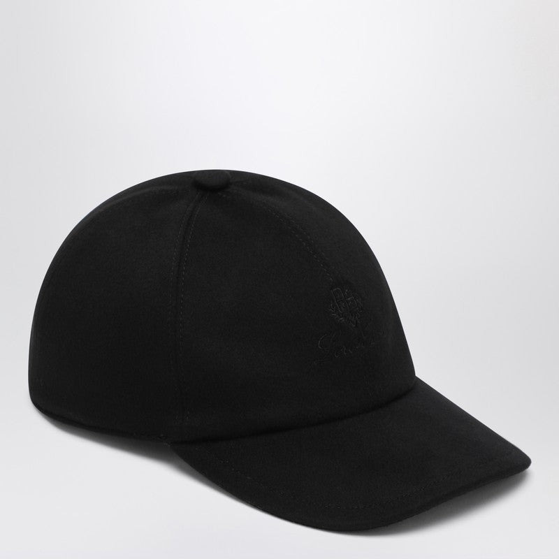 Loro Piana Black Cashmere Beanie Men - 2
