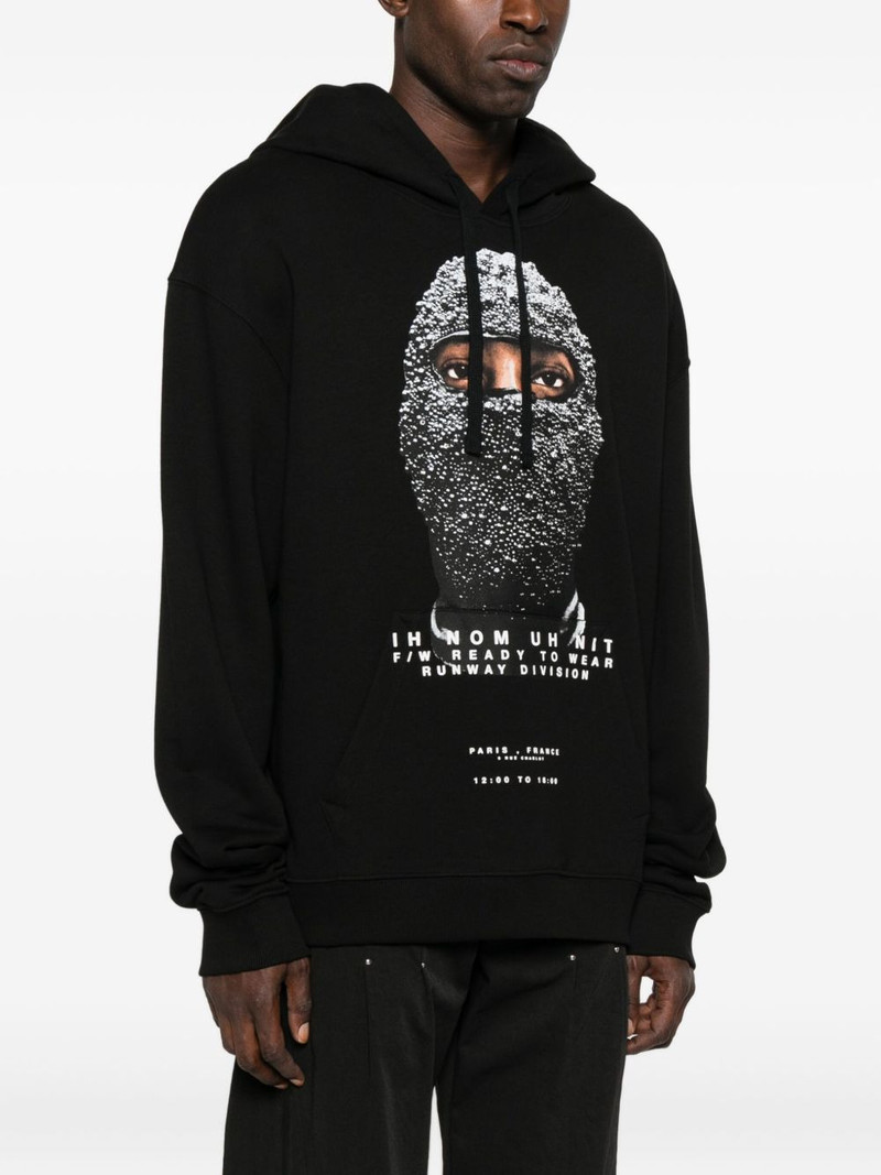 crystal-mask print hoodie 3