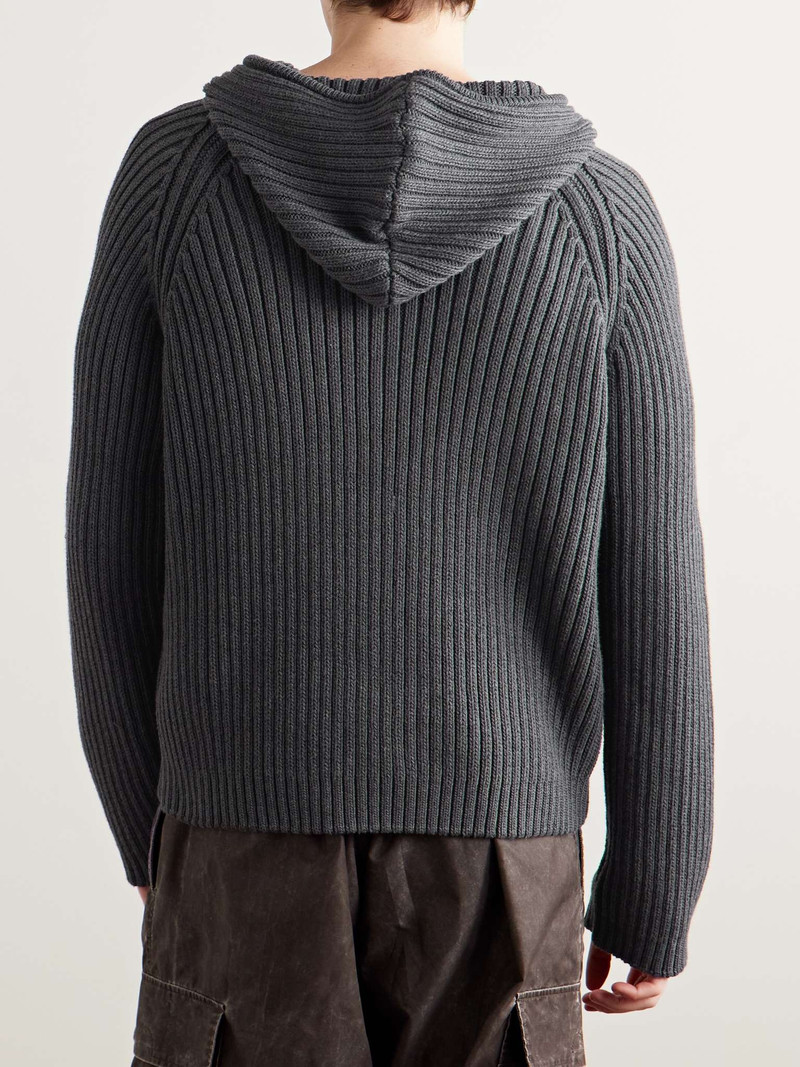 Level Ribbed Cotton Zip-Up Hoodie 3