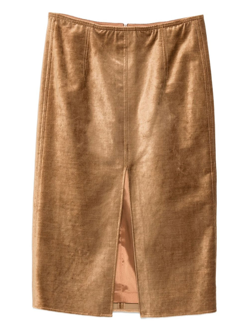 velvet split skirt 1