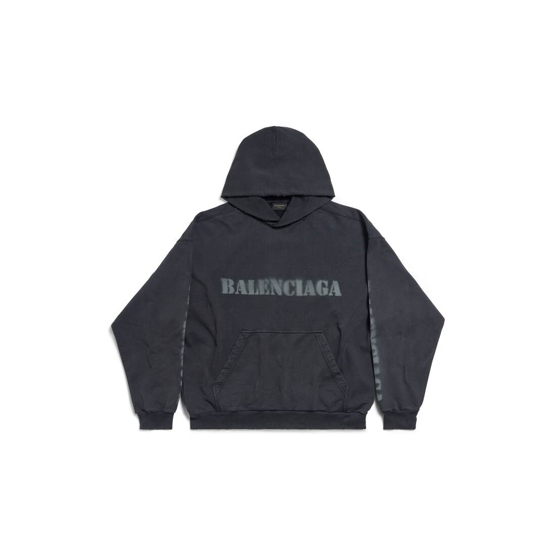 Stencil Type Hoodie Medium Fit in Black - 1