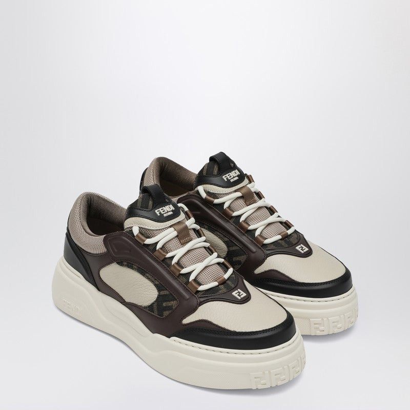 Fendi Fendi Force Sneakers In Black/Milk/Beige Men - 2