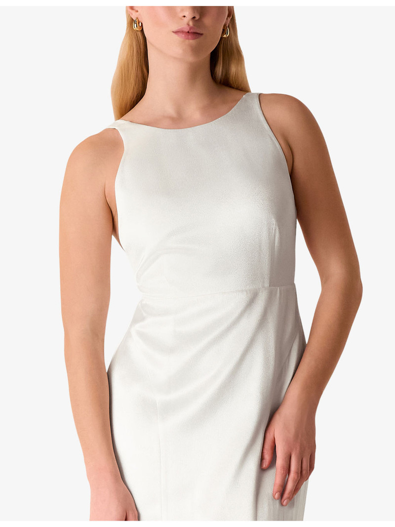 Lina low-back satin wedding dress 3