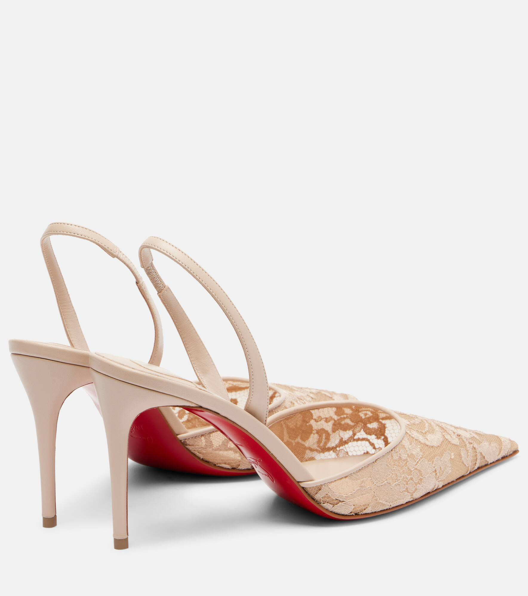 Lace slingback pumps - 2