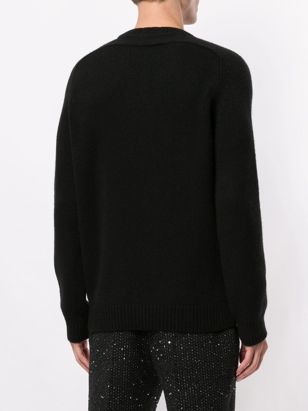 Saint Laurent Men Cashmere Crew Neck Sweater - 3