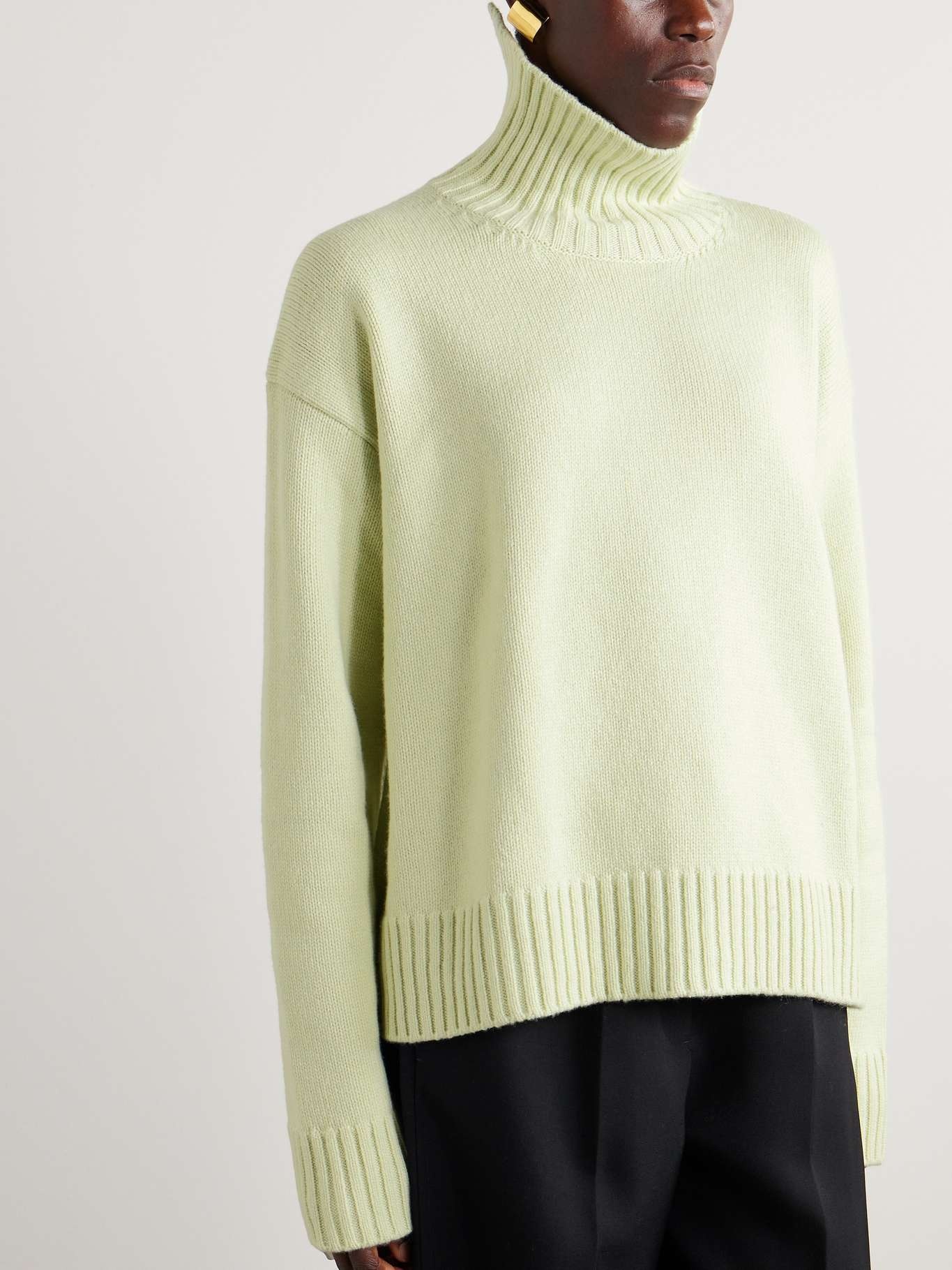 Cashmere-blend turtleneck sweater - 3