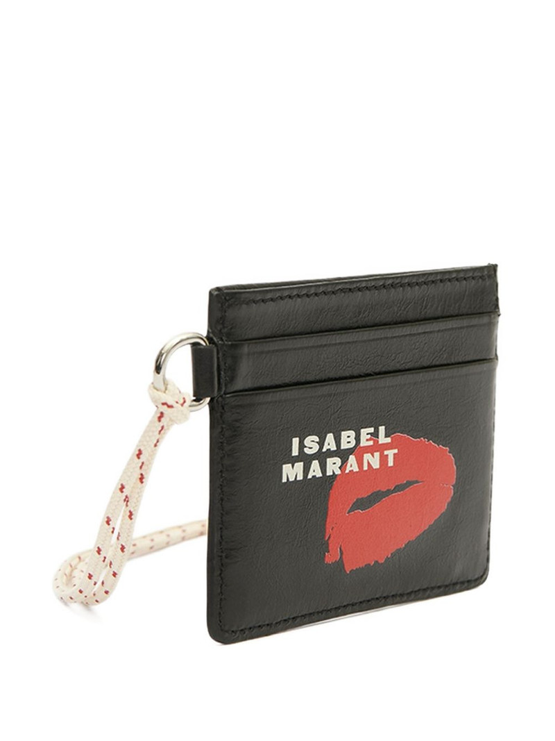 logo-detail leather card holder 3