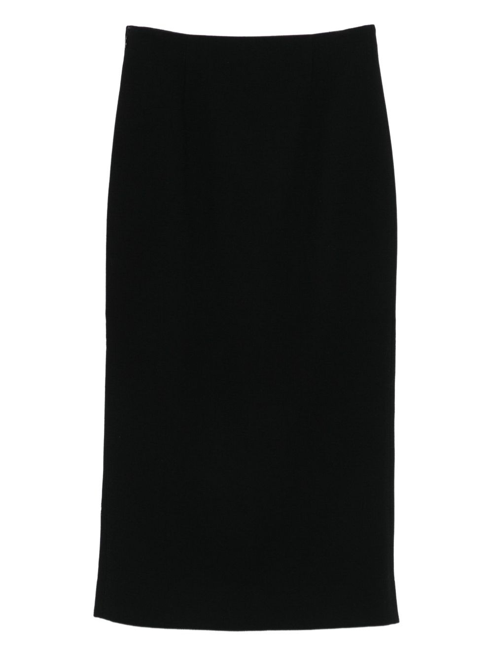 lace-insert pencil skirt - 2