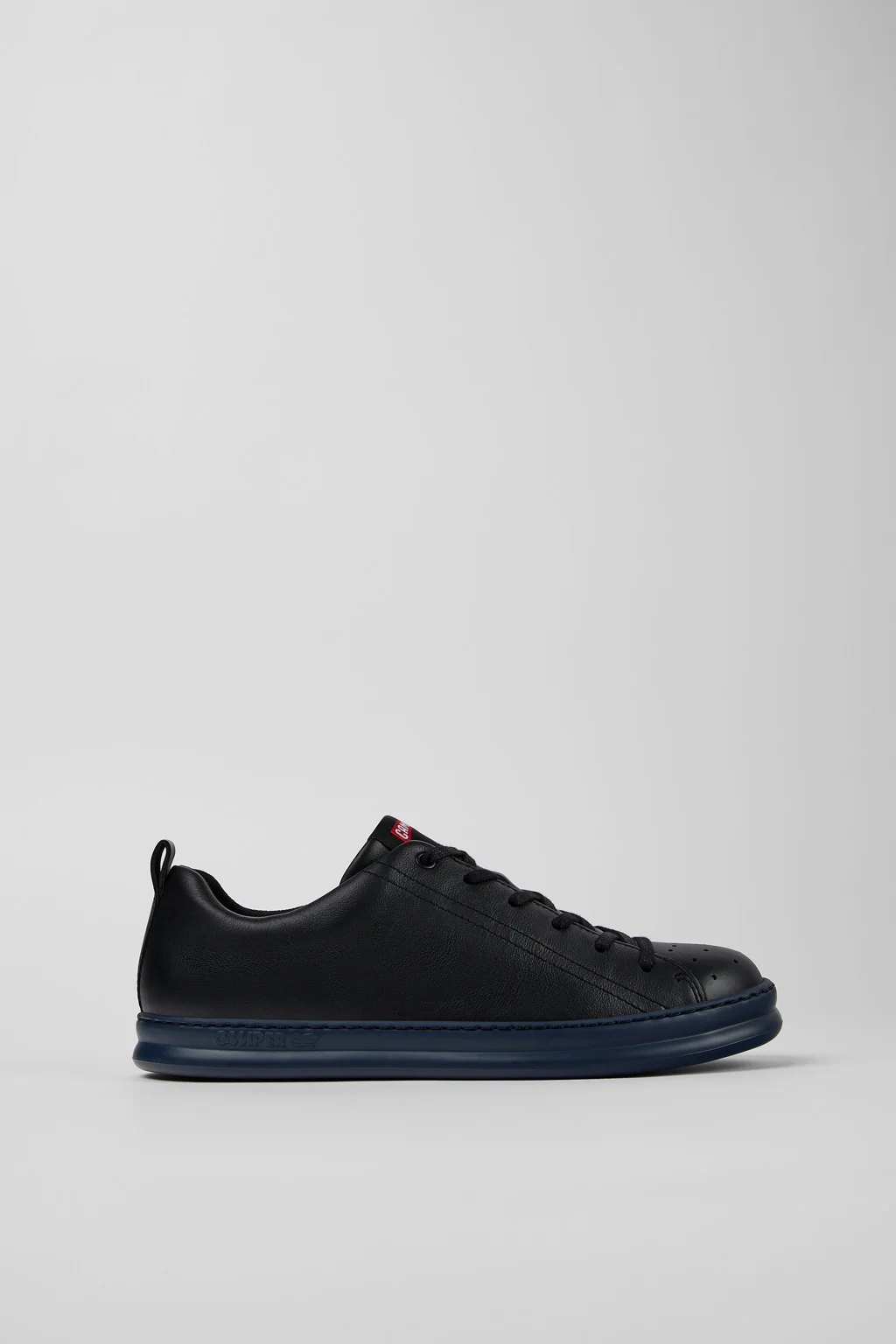 Black Leather Sneakers for Men. - 1