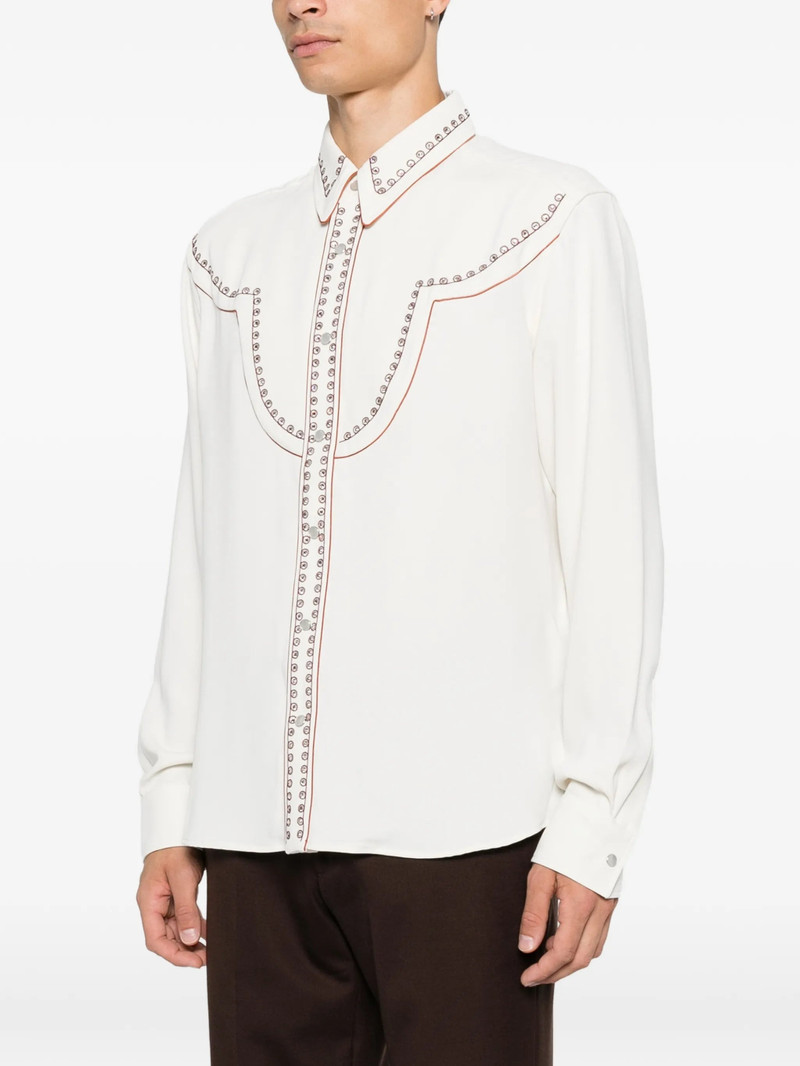 Amiri Eyelet-embellished Western Shirt 5