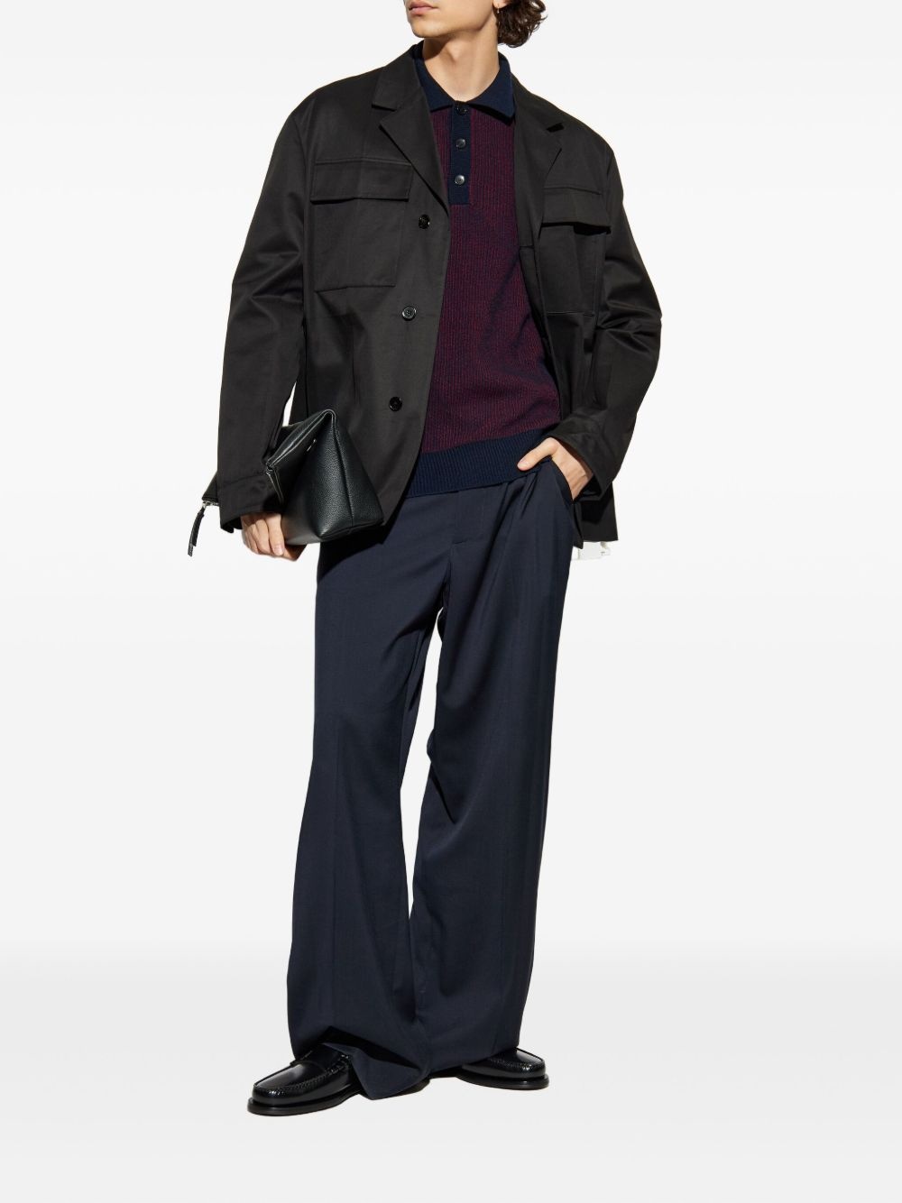 wool polo shirt - 2