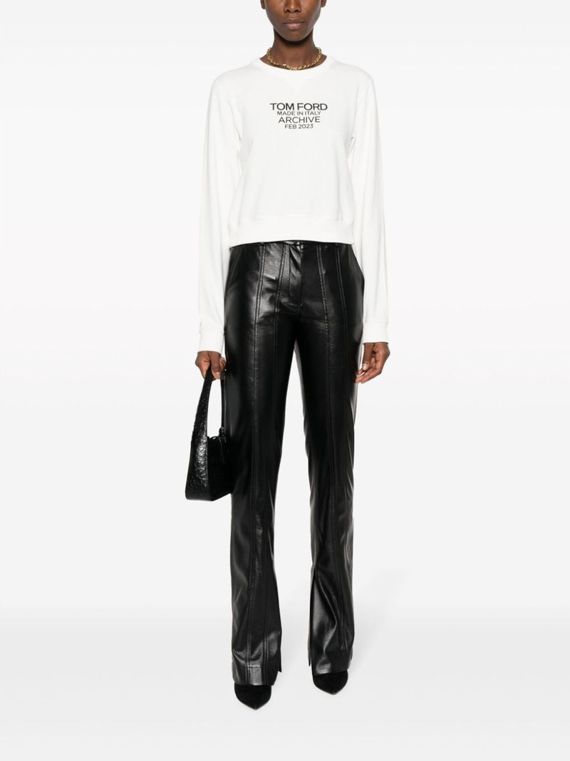TOM FORD logo-print cotton sweatshirt outlook