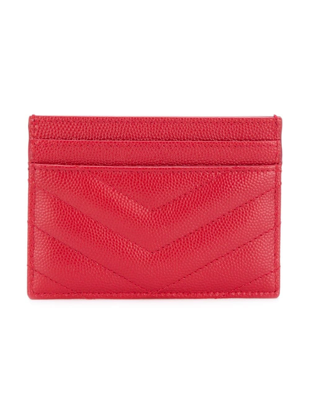 Monogram grained-leather cardholder - 2