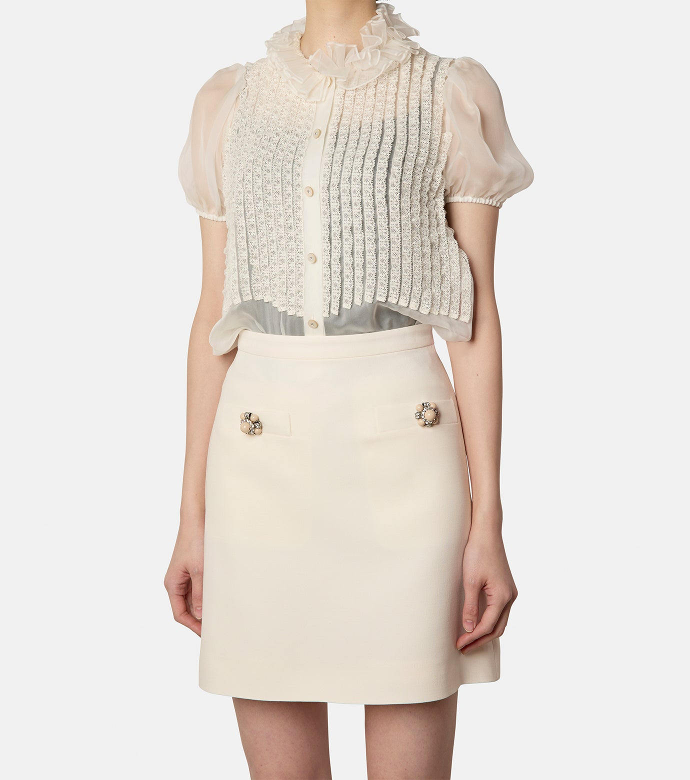 Fluid Chiffon Shirts - 4