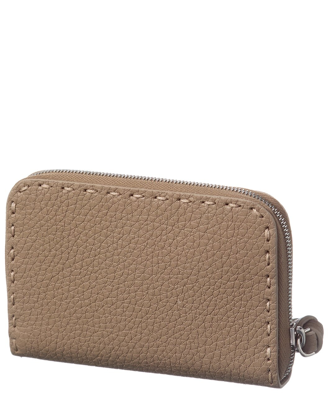 FENDI Zip Around Peekaboo Mini Leather Wallet - 2