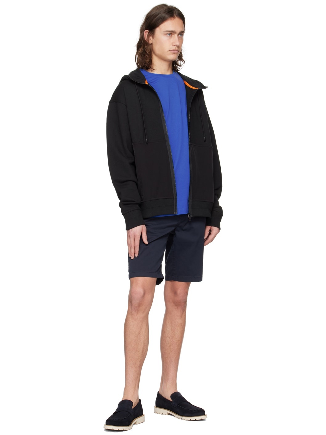 Navy Drawstring Shorts - 4