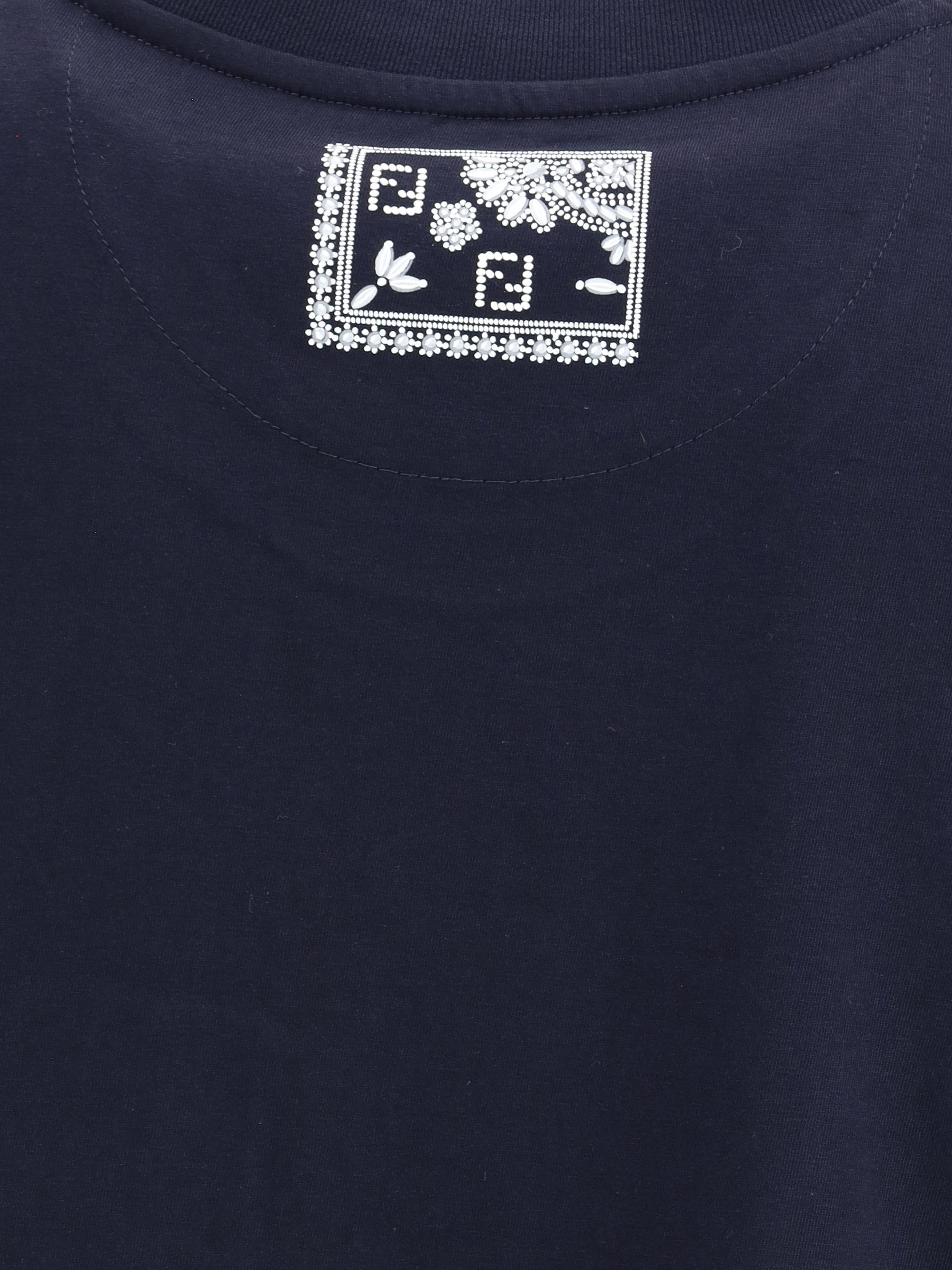 Fendi Men T-Shirt With Bandana Print Pocket - 4