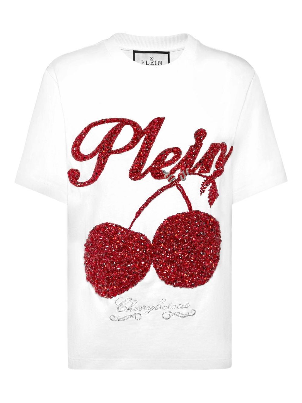crystal-embellished T-shirt - 1