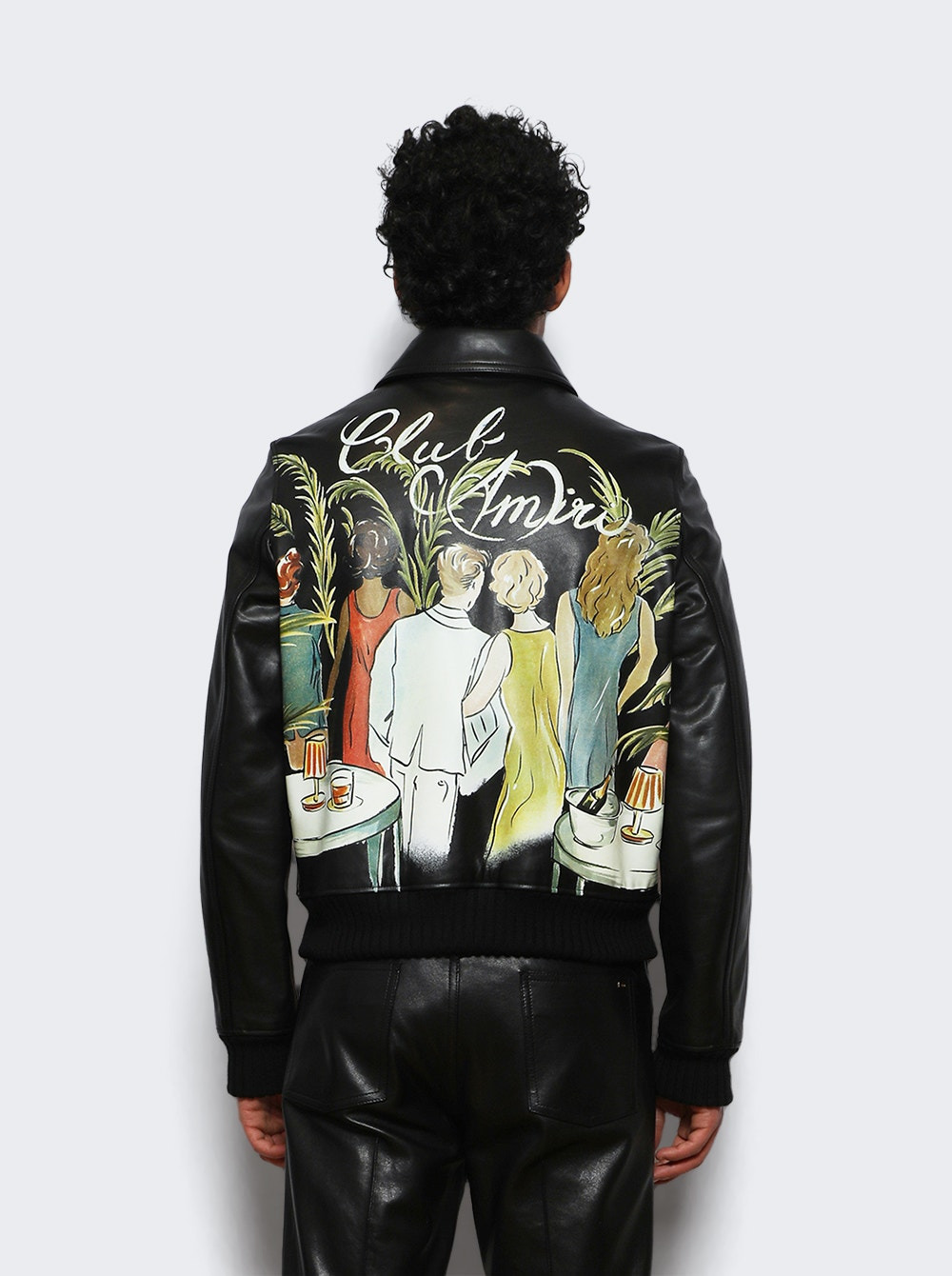 Bar Scene Leather Blouson Black - 4