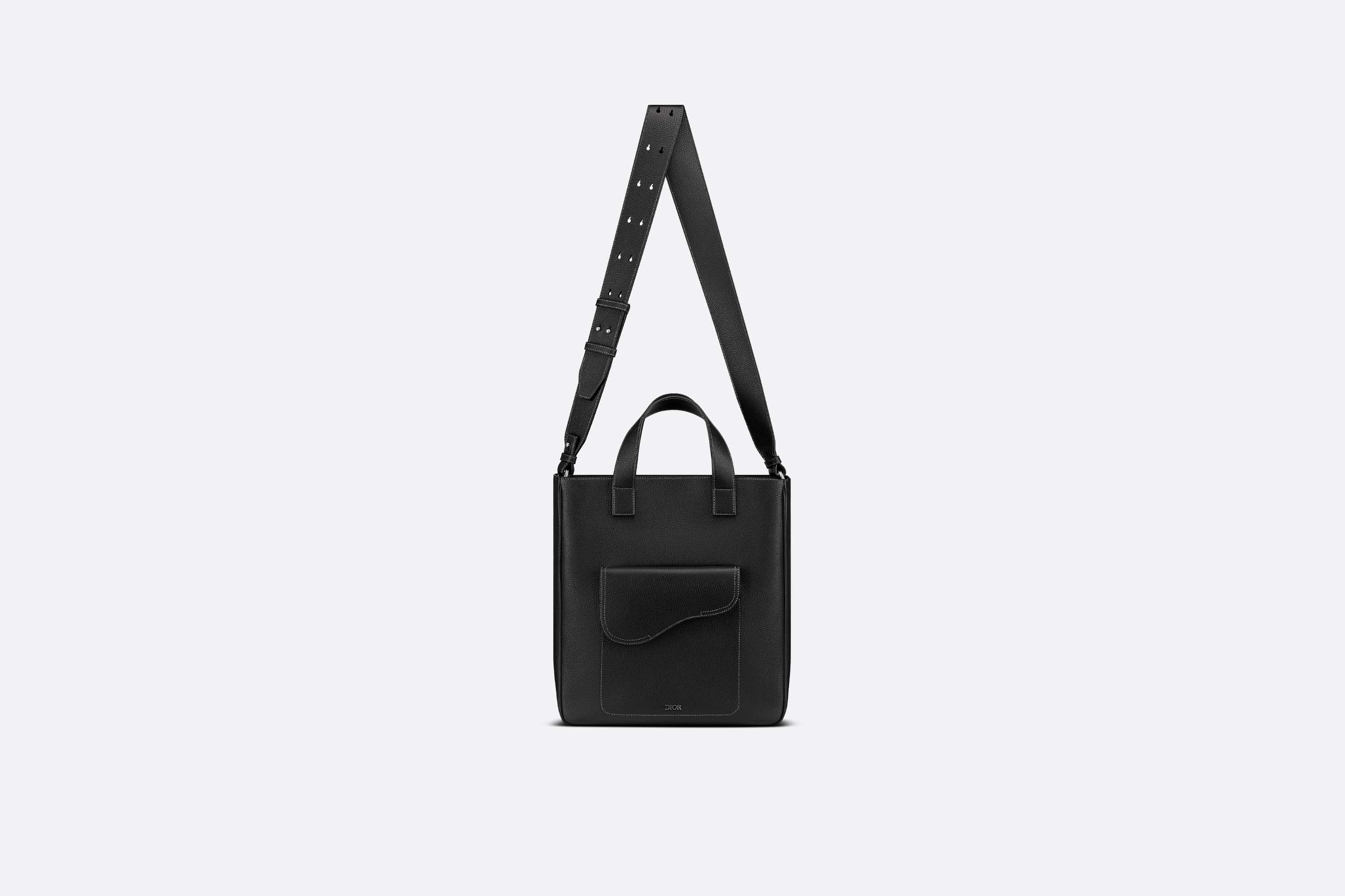 Saddle Tote Bag with Shoulder Strap - 3