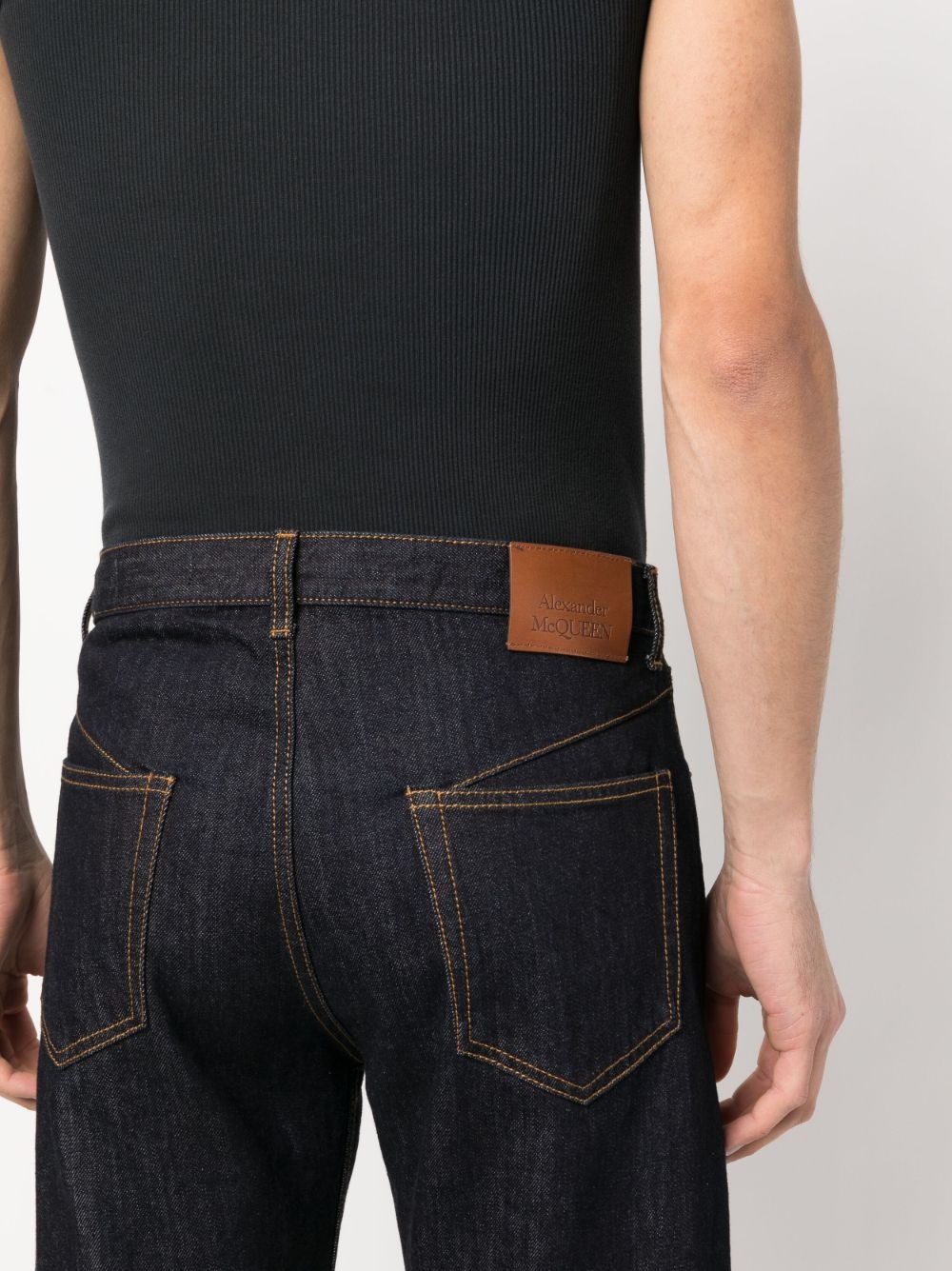 five-pocket straight-leg jeans - 4