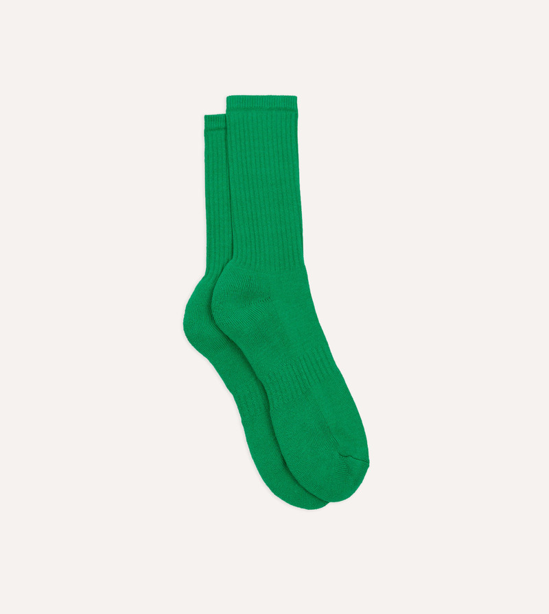Green Cotton Sports Socks 1