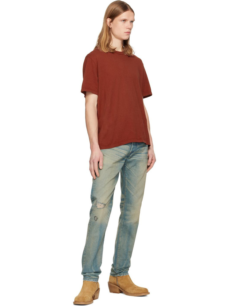 RRL by Ralph Lauren Blue Slim Fit Ridgeway Selvedge Jeans outlook