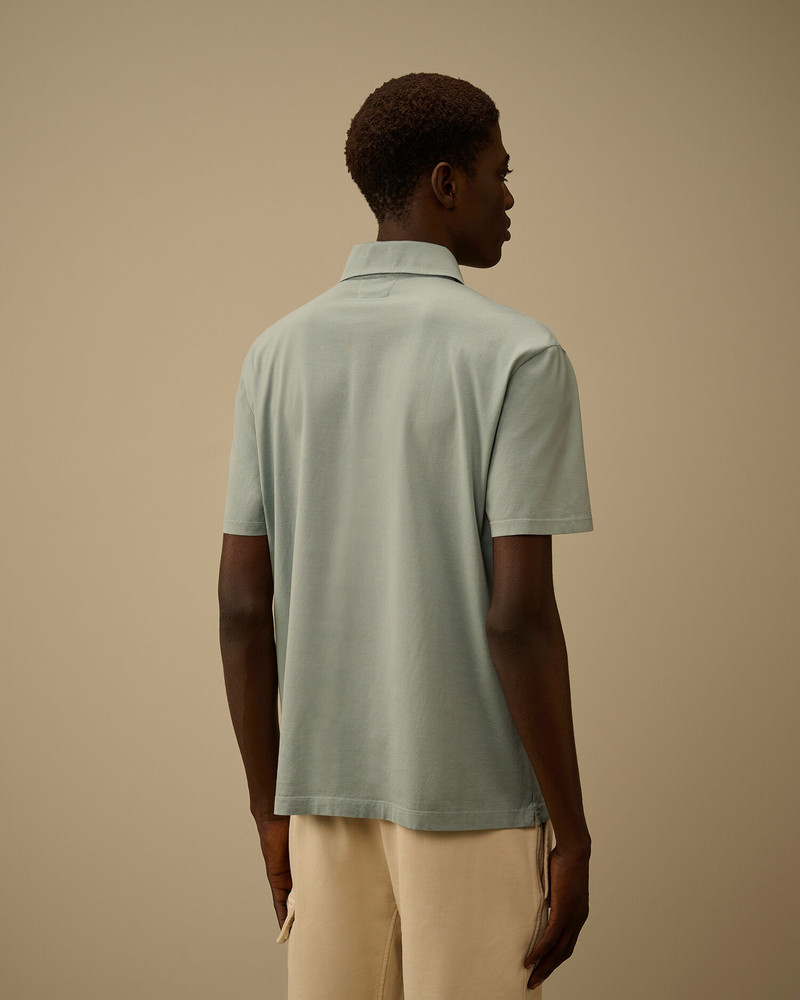 70/2 Mercerized Jersey Gasato Short Sleeve Logo Polo 4