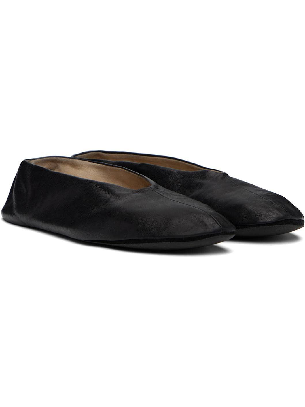 Black Stella Slipper Ballerina Flats - 4