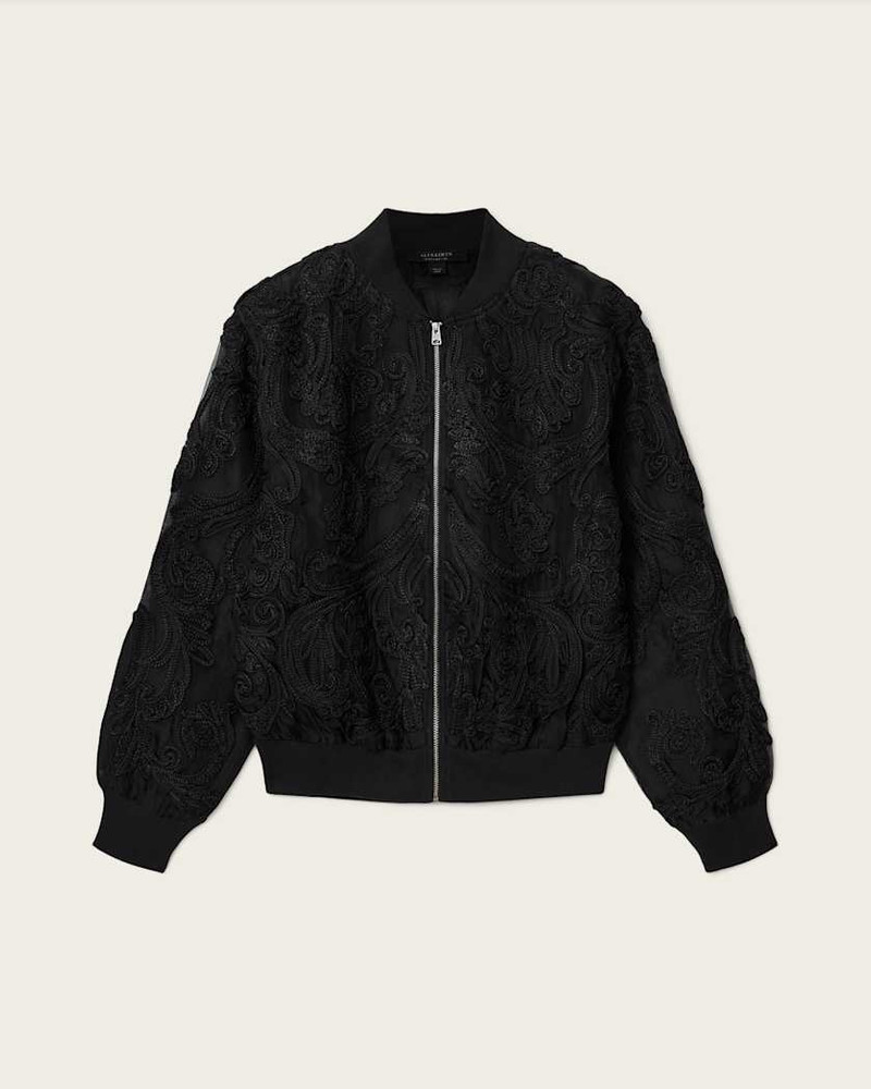 JADE EMBELLISHED BOMBER JACKET 1