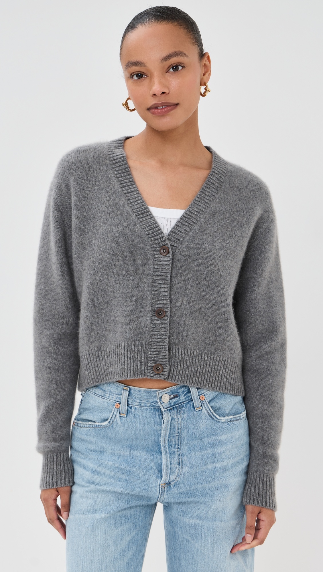 Cashmere Boxy Cardigan - 6