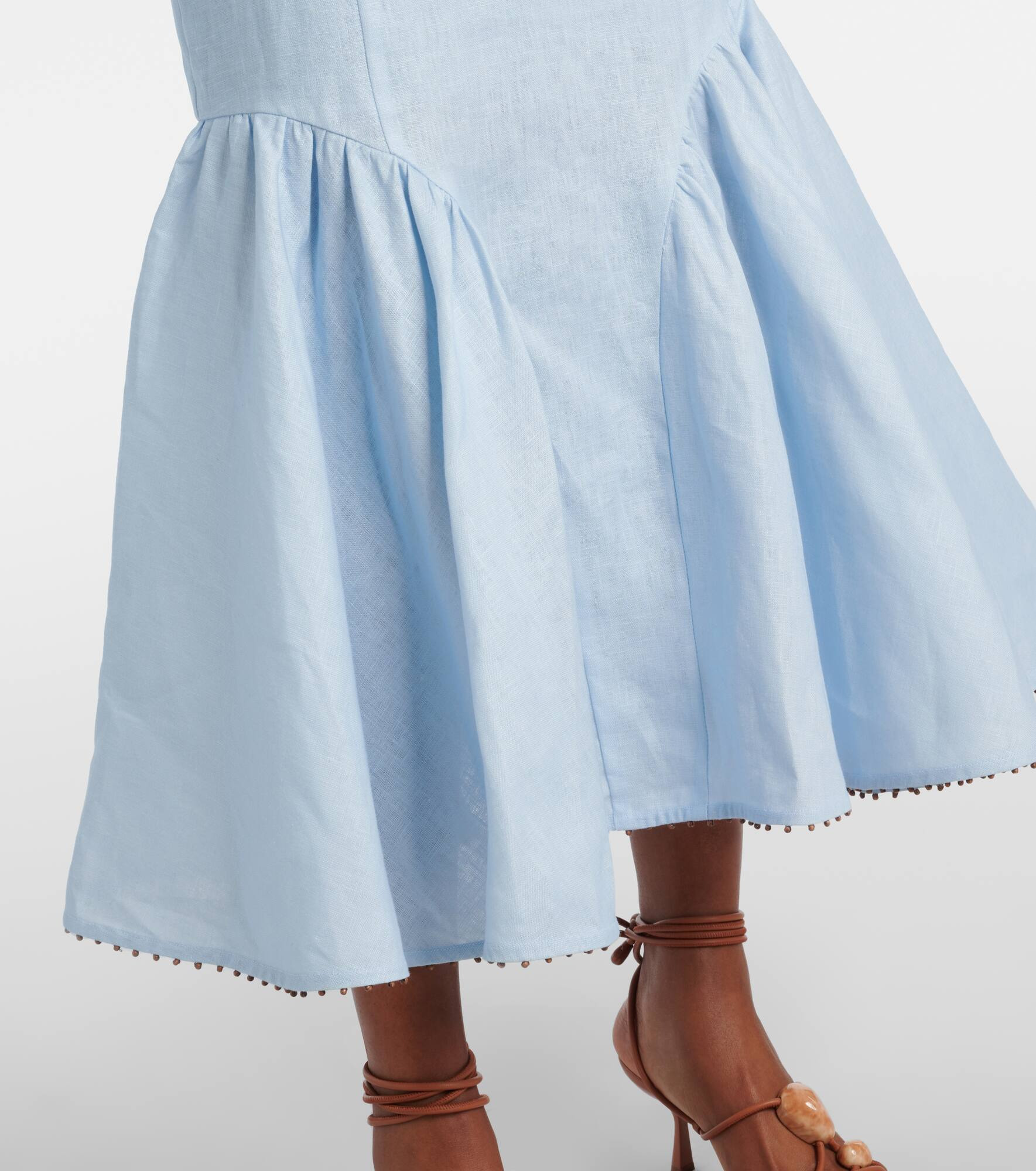 Rhiannon linen midi skirt - 5