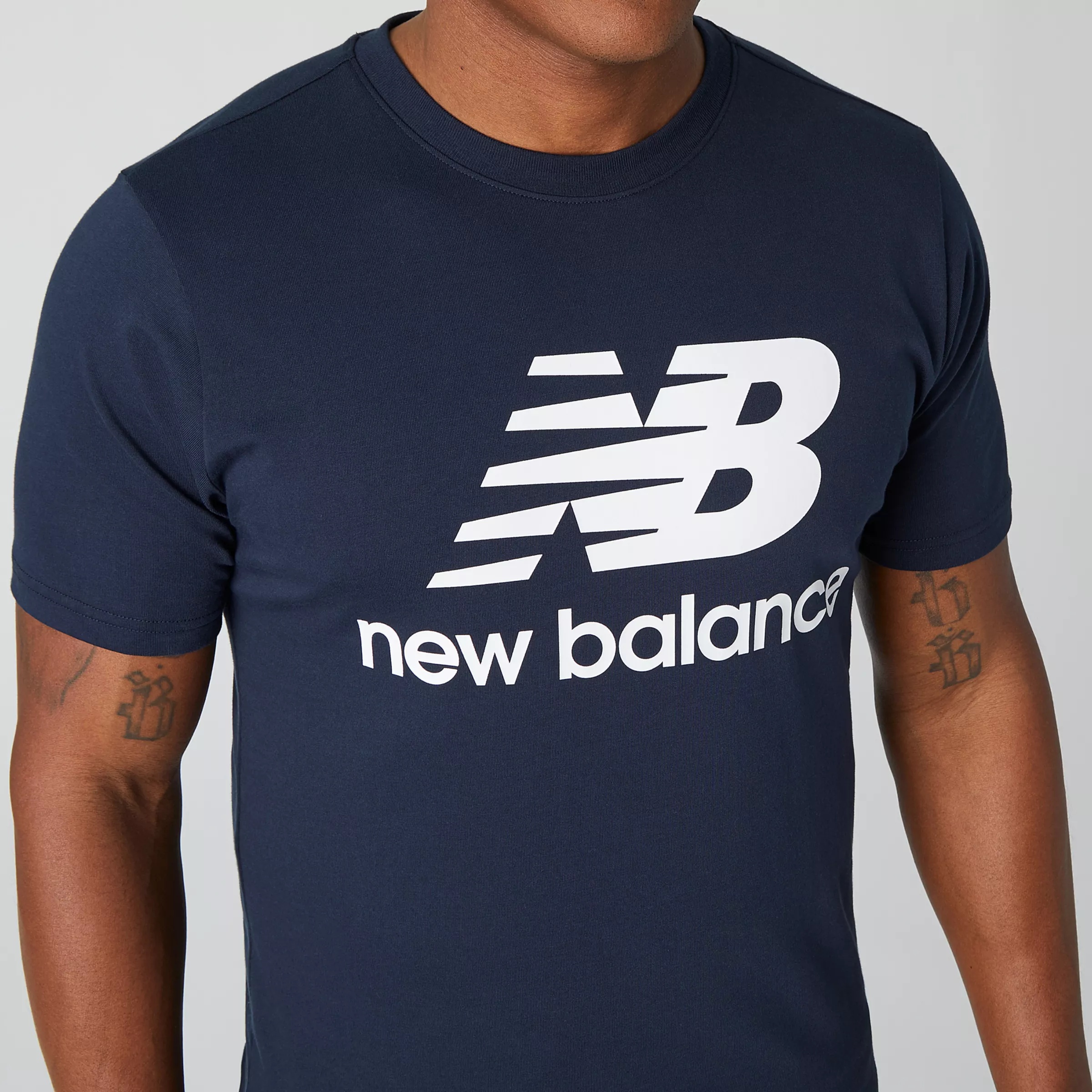 NB Essentials Stacked Logo Tee - 5